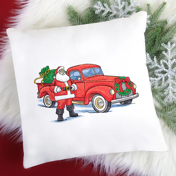 Jolly Santa Retro Truck - Image 2