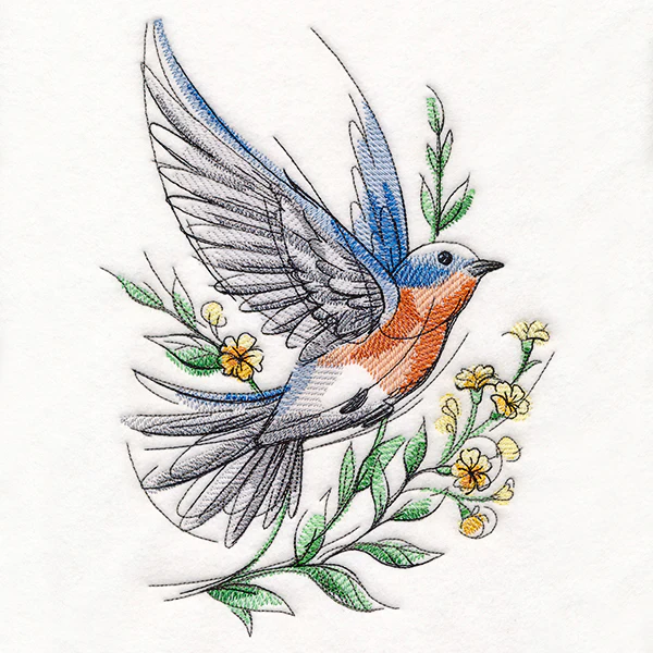 Joyful Storybook Eastern Bluebird - Image 4