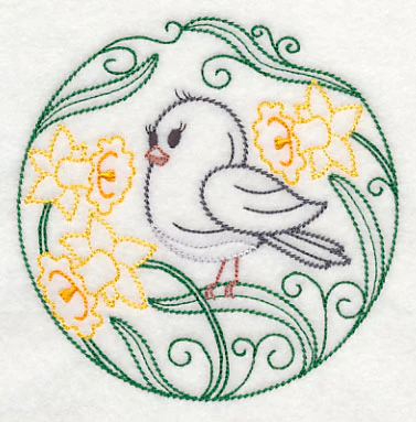 Junco and Daffodils (Vintage) - Image 4