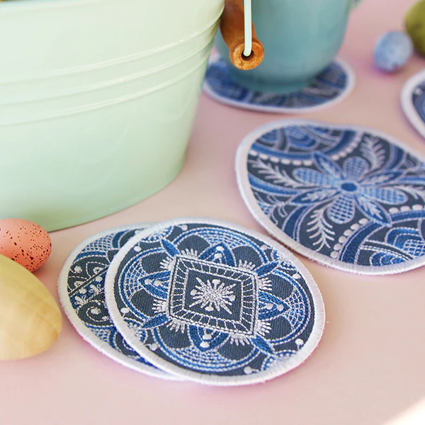 Kaleidoscope Easter Egg Coaster 2 (In-the-Hoop) - Image 4