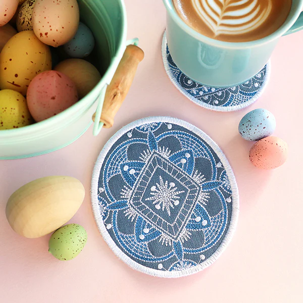 Kaleidoscope Easter Egg Coasters (In-the-Hoop) Design Pack - Image 5