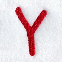Kids Upper Case Letter Y - 3 Inch - Image 2