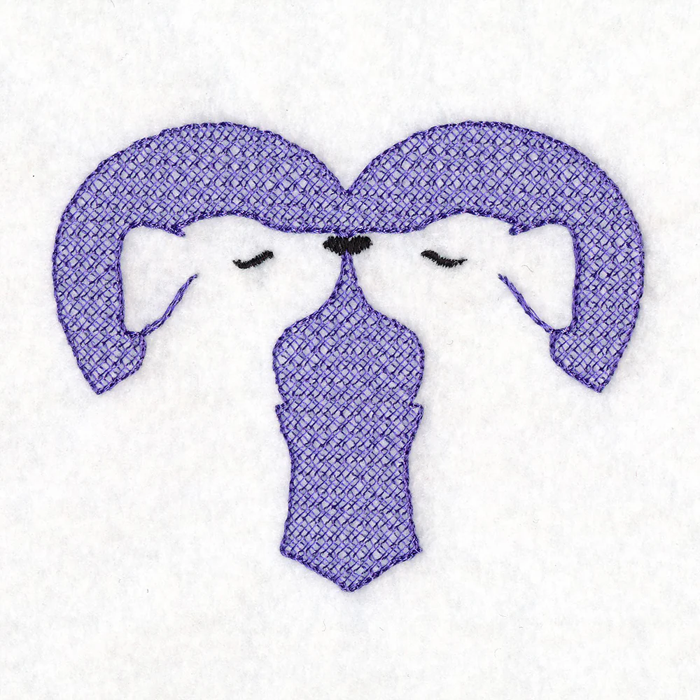 Kissing Dogs Heart (Embossed) - Image 4