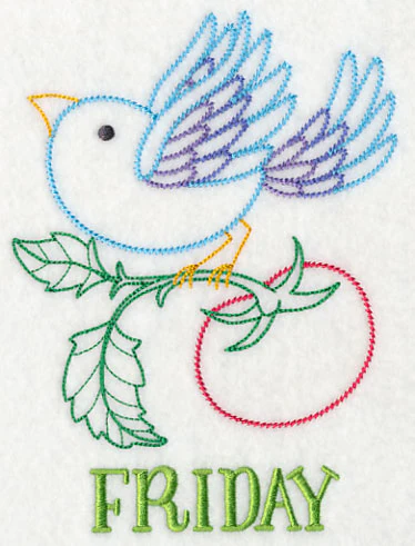 Kitchen Bird with Tomato (Vintage) - Image 3