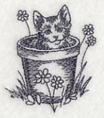 Kitten in Flowerpot - Image 2