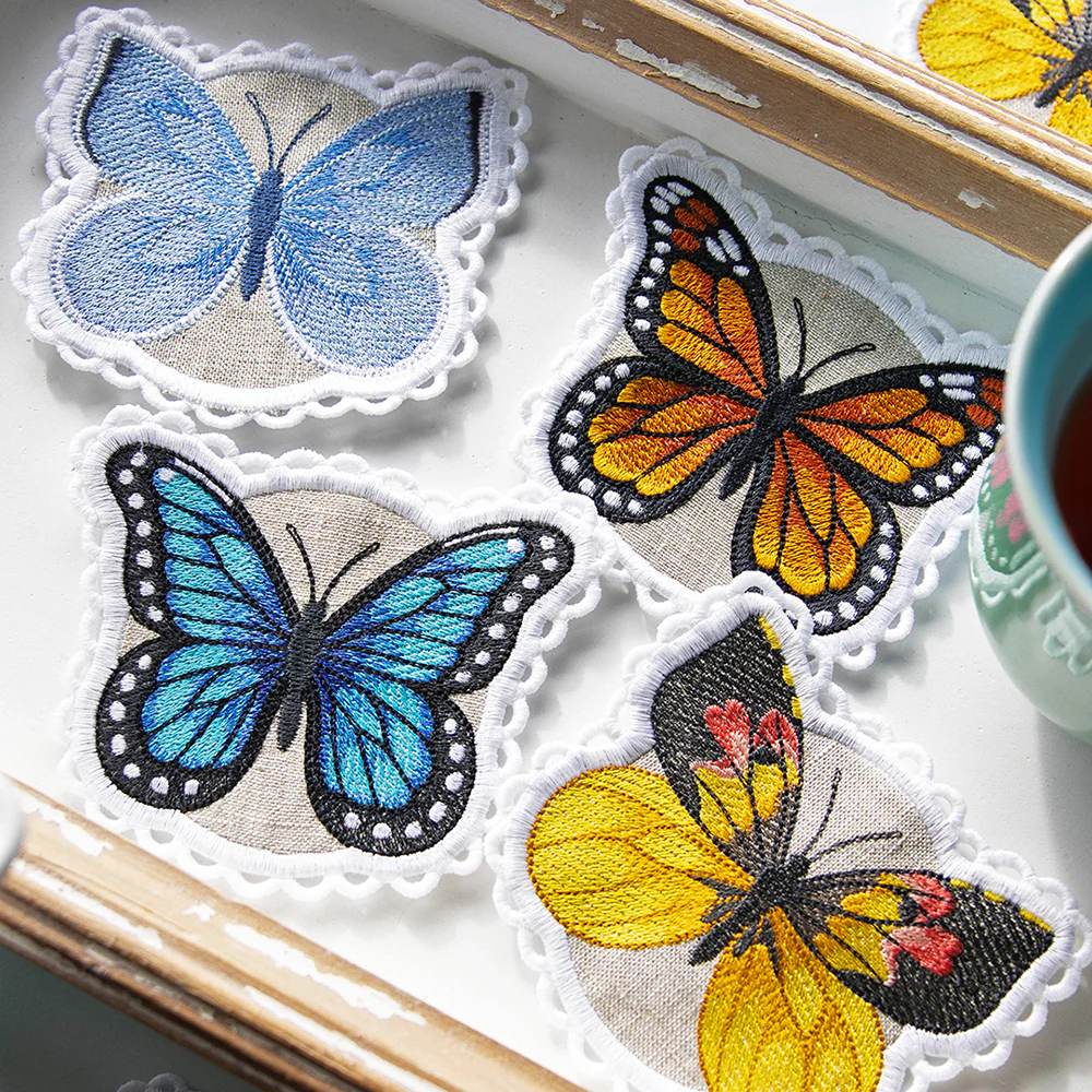 Lace Edge Butterfly Coasters Design Pack - Image 3