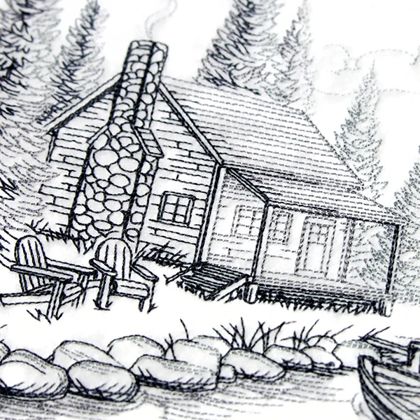 Lakeside Cottage Scene - Image 10