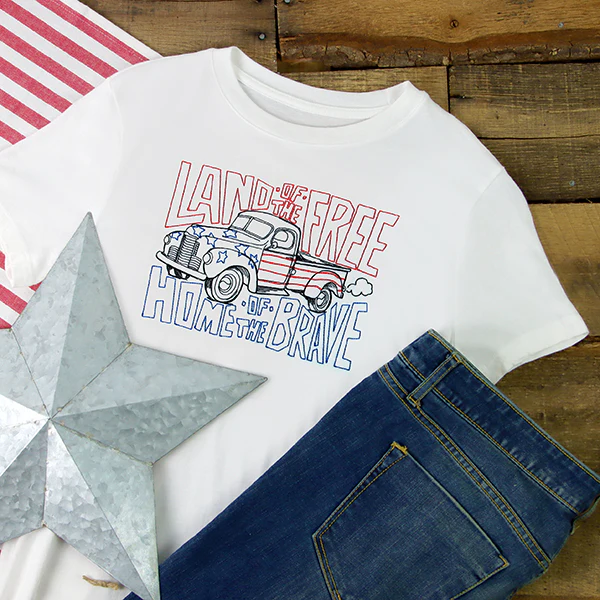 Land of the Free Retro Truck - Image 4
