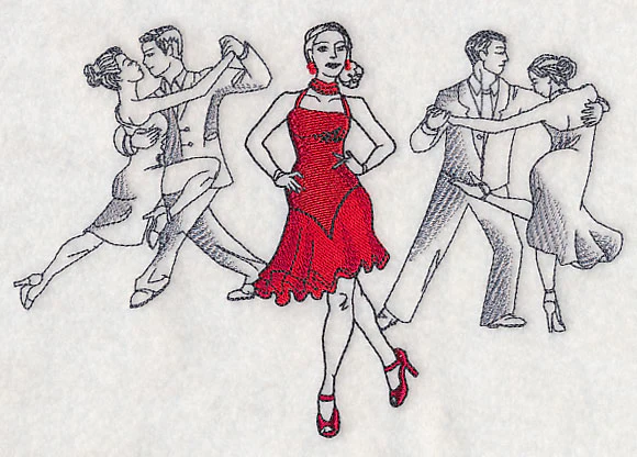 Latin Dance Fashion Plate - Image 3