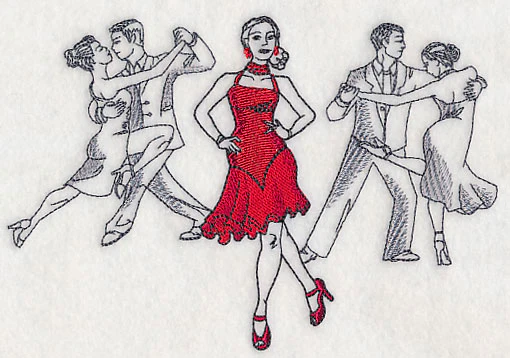 Latin Dance Fashion Plate - Image 4