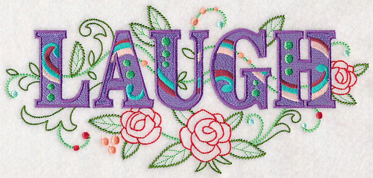 Laugh with Vintage Flower Fade