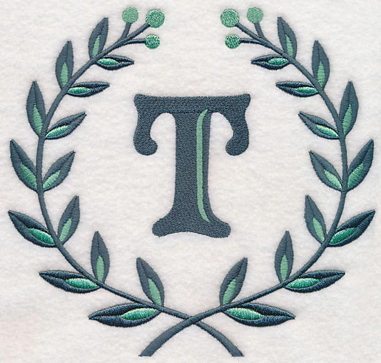 Laurel Letter T - 7 Inch
