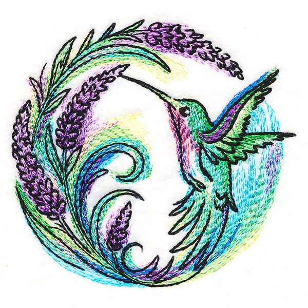 Lavender Blooms Hummingbird - Image 4
