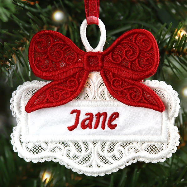 Layers of Christmas Cheer Gift Tag Ornament (Lace) - Image 5