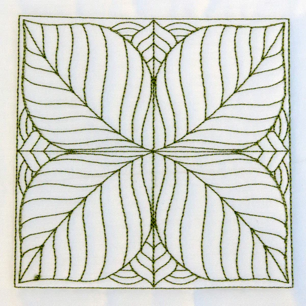 Leaf Pattern Quilting Square (Double Run) - Image 4