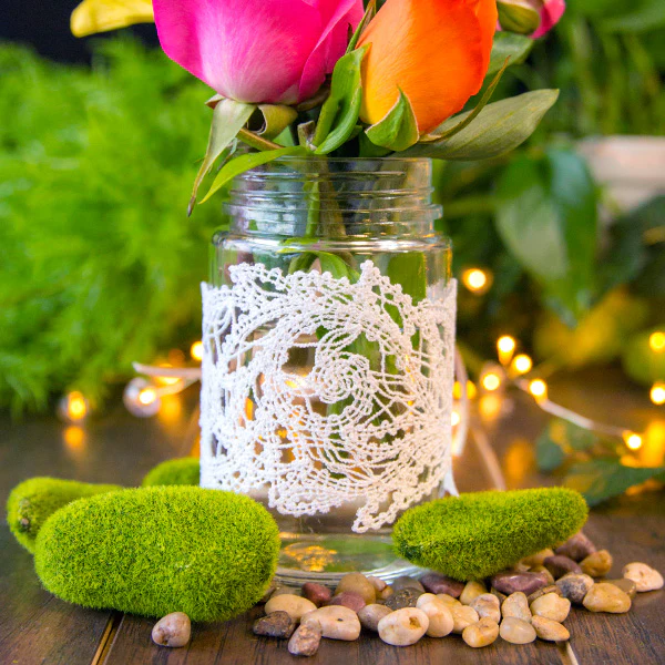 Leafy Jar Wrap (Battenburg Lace) - Image 6