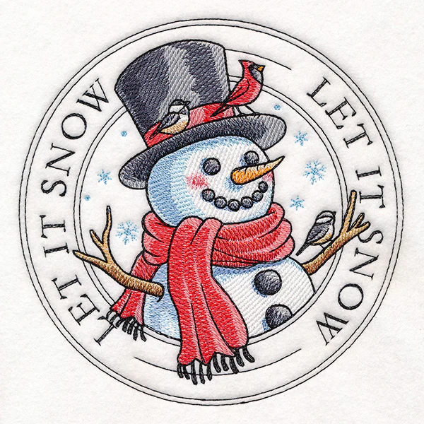 Let It Snow Snowman Stamp - Image 2