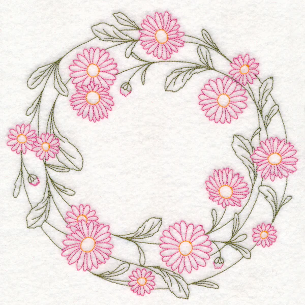Light Daisy Wreath (Vintage) - Image 6