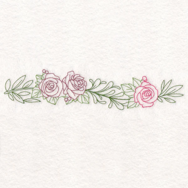 Light Rose Border (Vintage) - Image 2
