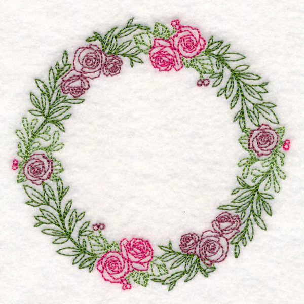 Light Rose Wreath (Vintage) - Image 5