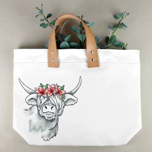 Lilies and Sunshine Highland Cow - Image 4