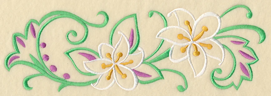 Lily Filigree Border - Image 6