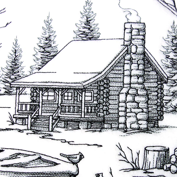 Log Cabin Scene - Image 4