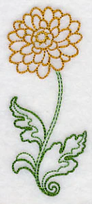 Long Stemmed Chrysanthemum (Vintage) - Image 4