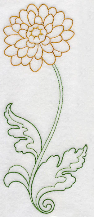 Long Stemmed Chrysanthemum (Vintage) - Image 5