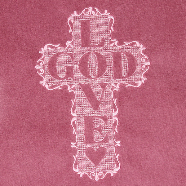 Love God Cross (Embossed) - Image 2