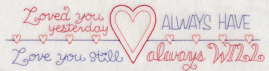 Loved You Yesterday, Love You Still Border (Vintage)