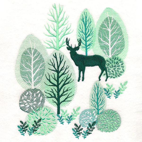 Lush Woodland Scene
