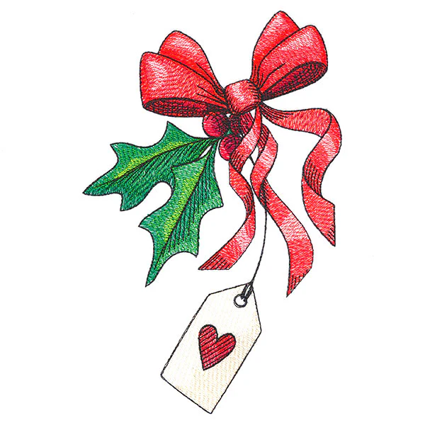 Made with Love and Holly Gift Bag Accent - Image 4