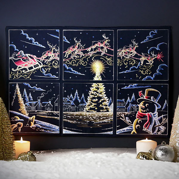 Magical Christmas Evening Scene Panel 1 - Image 8