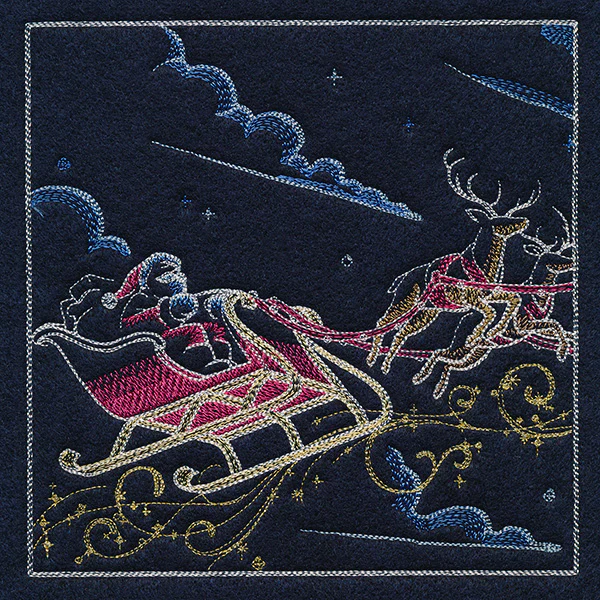 Magical Christmas Evening Scene Panel 1 - Image 9