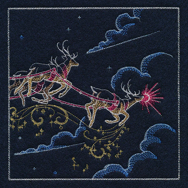 Magical Christmas Evening Scene Panel 3