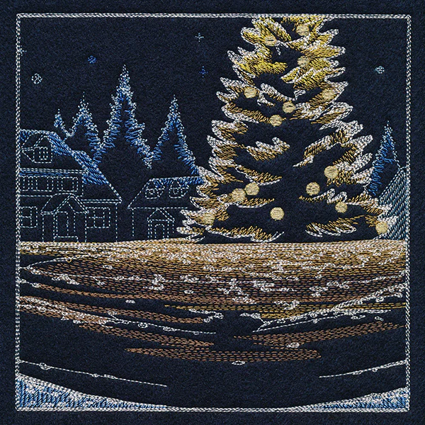 Magical Christmas Evening Scene Panel 5 - Image 9