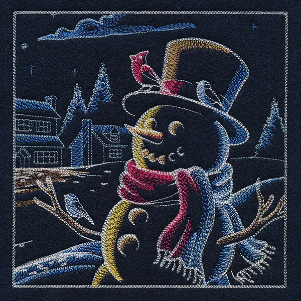 Magical Christmas Evening Scene Panel 6 - Image 3