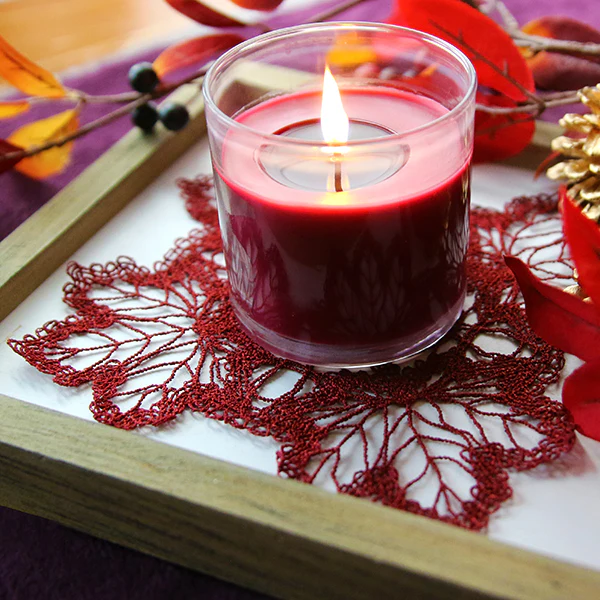 Maple Leaf Square Doily (Battenburg Lace) - Image 4
