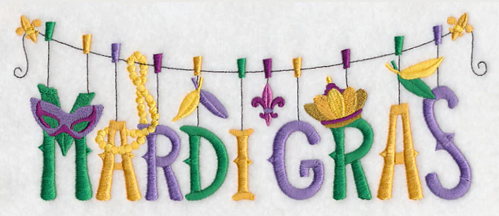 Mardi Gras Revelry Clothesline - Image 2