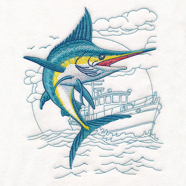 Marlin with Fishing Boat Echo - Image 2