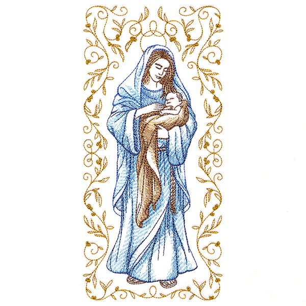 Mary & Baby Jesus in Botanicals - Image 5