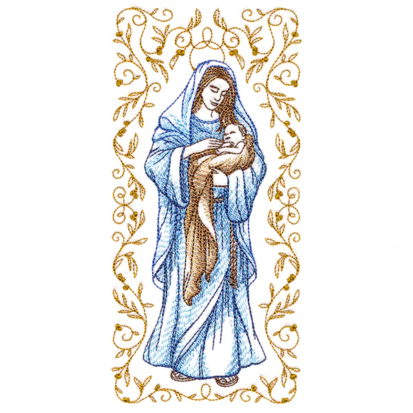 Mary & Baby Jesus in Botanicals - Image 7