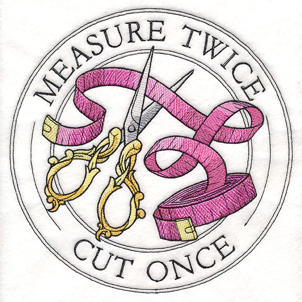 Measure Twice Cut Once Stamp - Image 5
