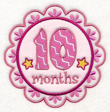 Medallion - 10 Months (Applique) - Image 4