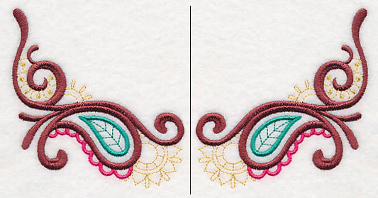 Mehndi Paisley Neckline (Crewneck) (Split) - Image 2