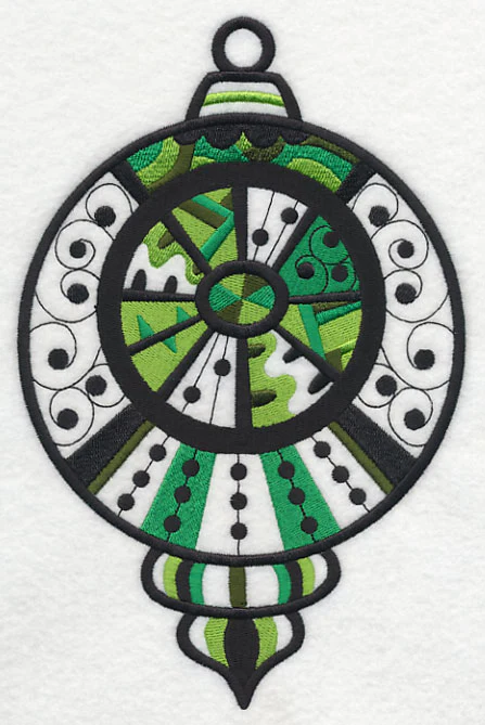 Merry and Bright Ornament (Blackwork) - Image 2