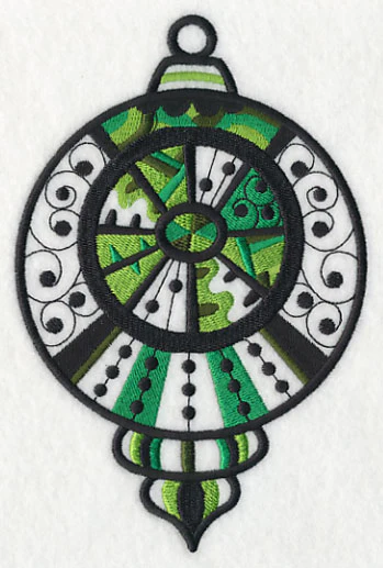 Merry and Bright Ornament (Blackwork) - Image 4