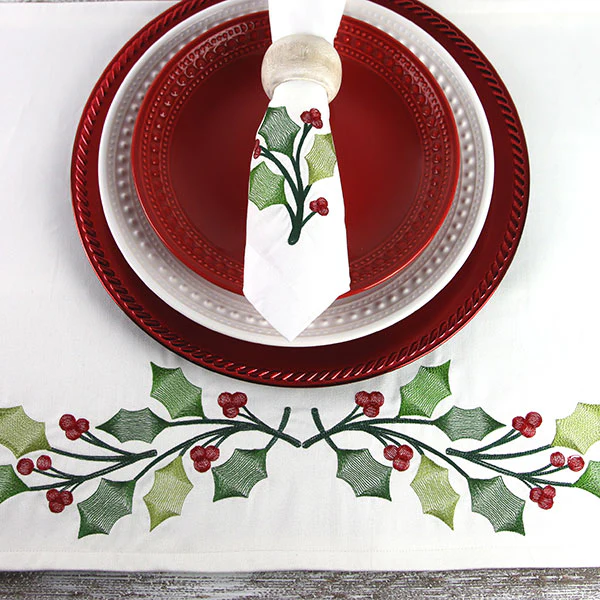 Merry and Sheer Christmas Holly Border - Image 10