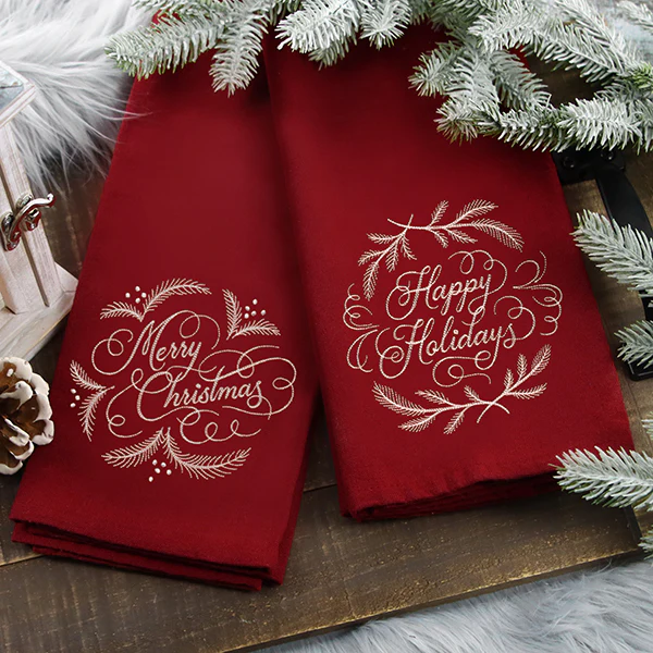 Merry Christmas Calligraphy (Whitework) - Image 8